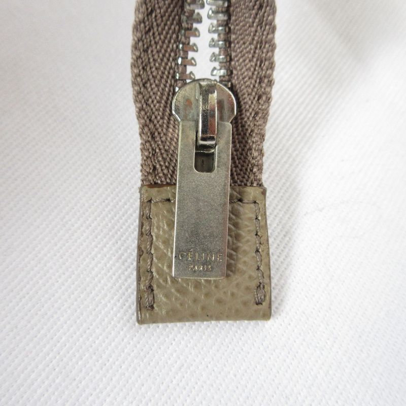 Celine Phoebe Period Trio Pouch Beige Ladies Used