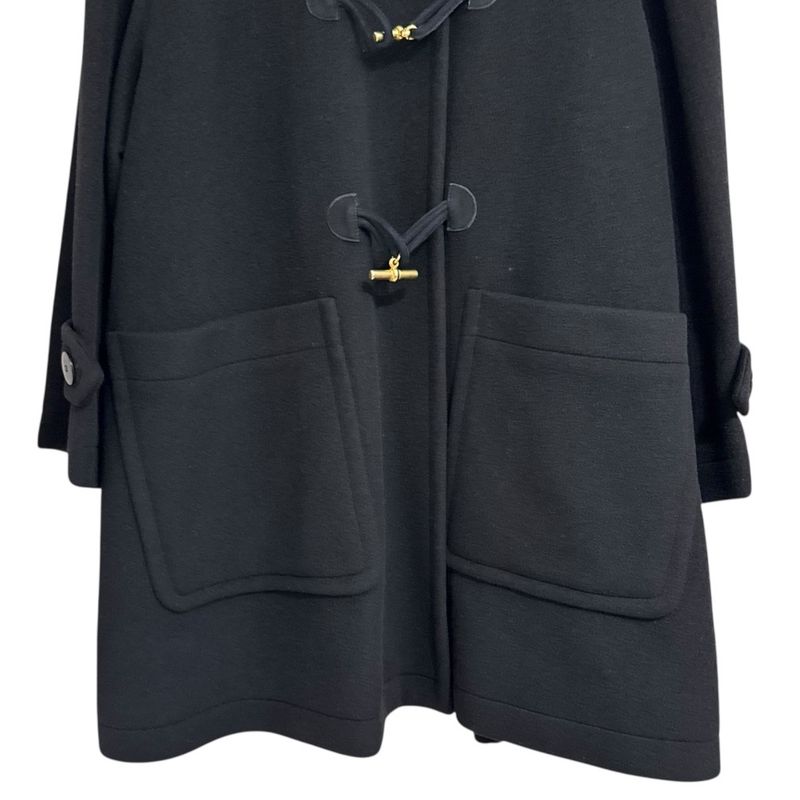 Celine Vintage Volume Sleeve Duffle Coat Size 36 Black Women's Used