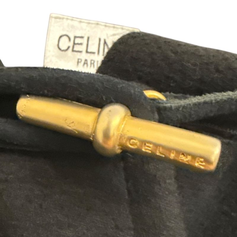 Celine Vintage Volume Sleeve Duffle Coat Size 36 Black Women's Used