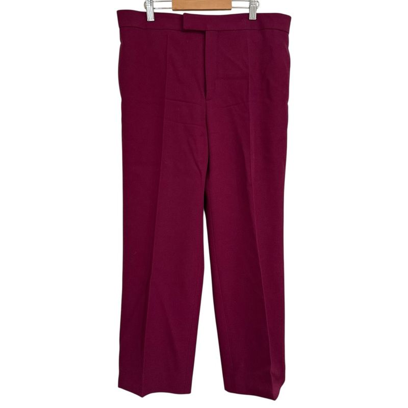 Celine Phoebe Period Wide Slack Pants 40 Burgundy Women Used