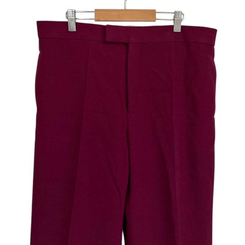 Celine Phoebe Period Wide Slack Pants 40 Burgundy Women Used