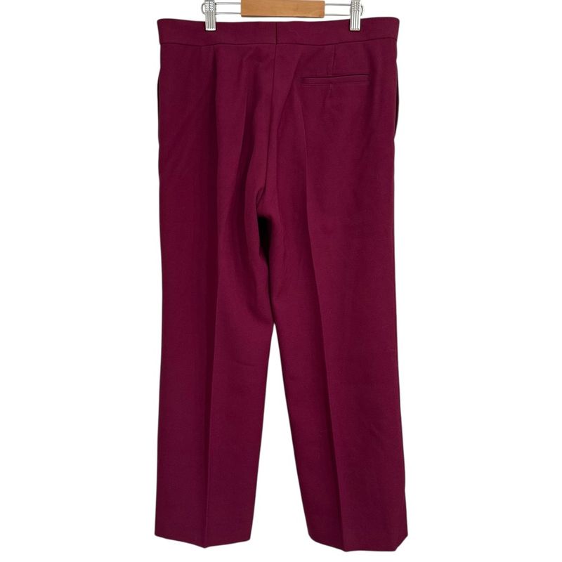 Celine Phoebe Period Wide Slack Pants 40 Burgundy Women Used