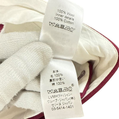 Celine Phoebe Period Wide Slack Pants 40 Burgundy Women Used