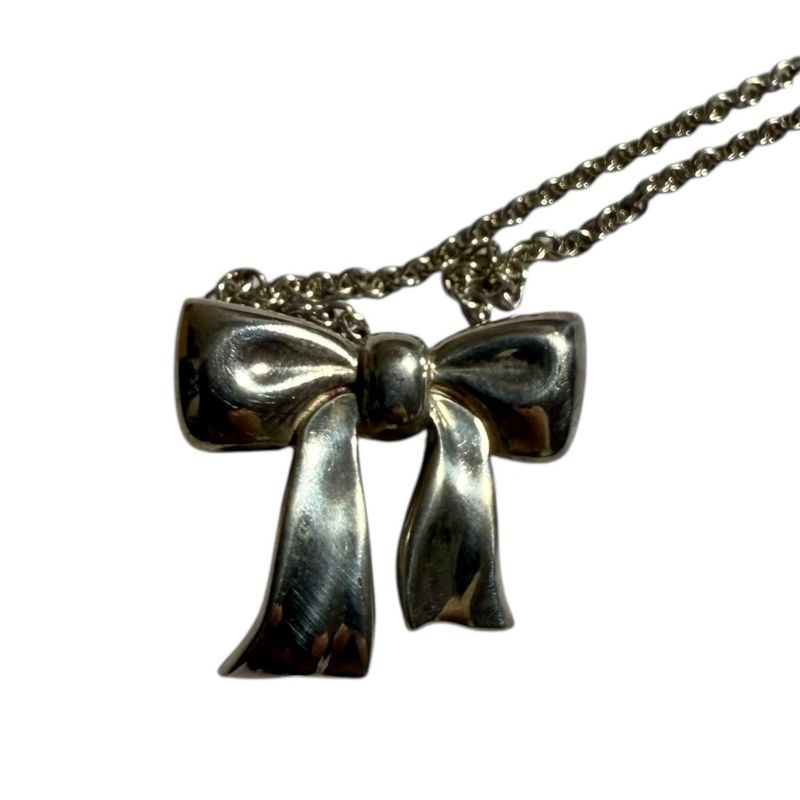 Tiffany & Co Tiffany & Co Ribbon Necklace 925 Silver Ladies Used