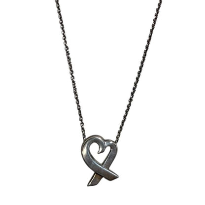 Good Tiffany & Co Tiffany & Co Loving Heart Necklace 925 Silver Ladies Used