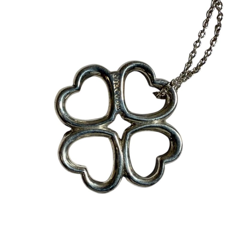 Tiffany & Co Tiffany & Co Heart Clover Necklace 925 Silver Ladies Used