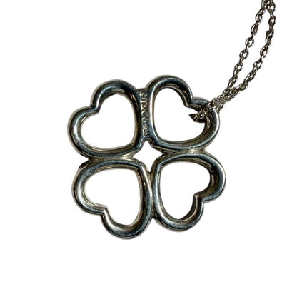 Tiffany & Co Tiffany & Co Heart Clover Necklace 925 Silver Ladies Used