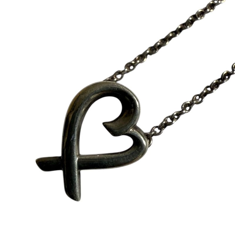 Tiffany & Co Tiffany & Co Loving Heart Necklace 925 Silver Ladies Used