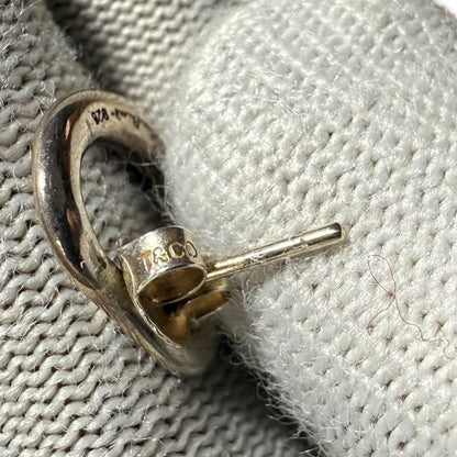 Tiffany & Co Tiffany & Co Open Heart Earrings 925 Silver Ladies Secondhand Used