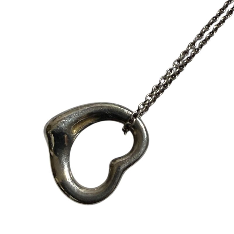 Tiffany & Co Tiffany & Co Open Heart Necklace 925 Silver Ladies Secondhand Used