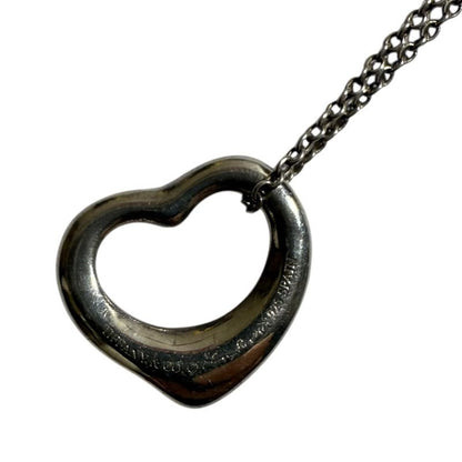 Tiffany & Co Tiffany & Co Open Heart Necklace 925 Silver Ladies Secondhand Used