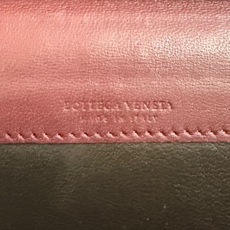 Good Bottega Veneta Intrecciato Fold Long Wallet Long Wallet Unisex Bordeaux