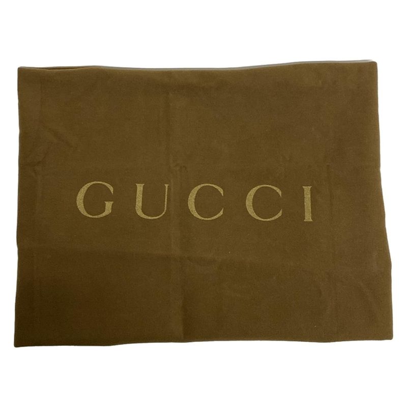 Gucci Tote Bag Sookie 211944 Beige And Dark Brown Linen Leather
