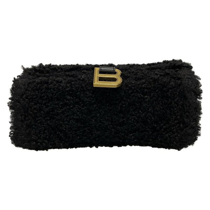 Balenciaga Handbag Hourglass 676384 Black Wool