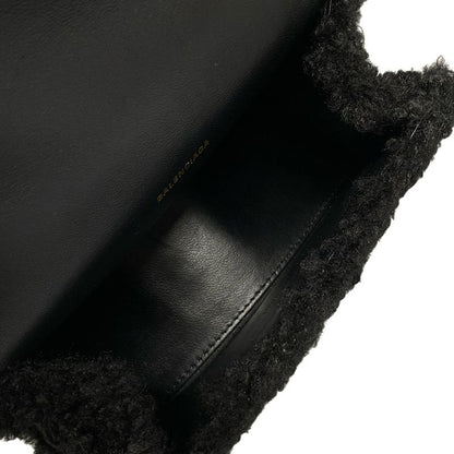 Balenciaga Handbag Hourglass 676384 Black Wool