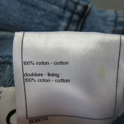13ss Chanel Runway Model Bare Top Denim Dress 36 Blue Ladies Secondhand Used