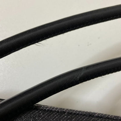 Good Gucci GG Canvas Leather Handle Tote Bag 101340 Gray Ladies Used