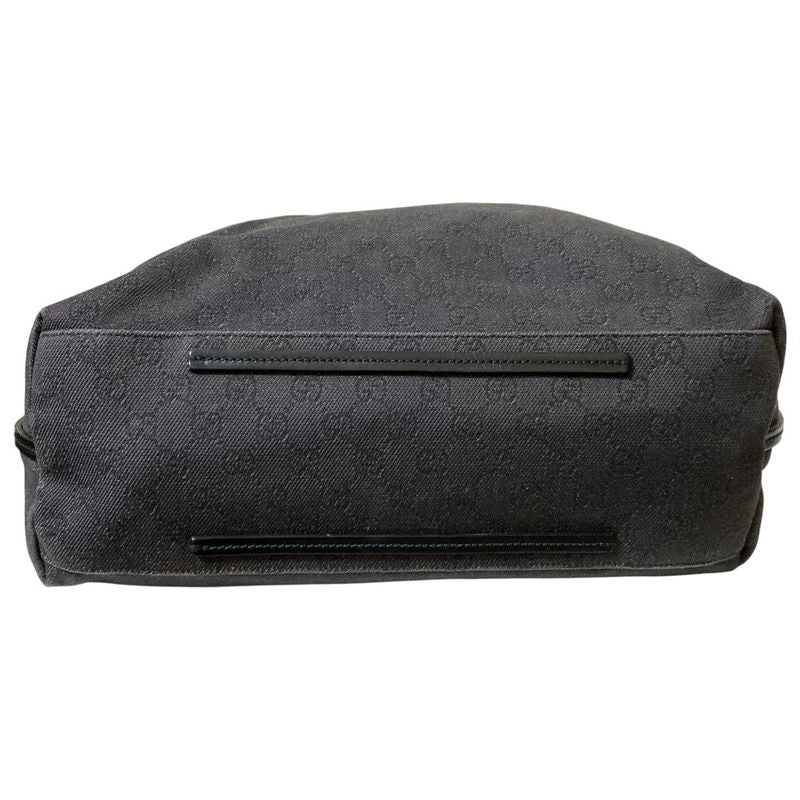 Good Gucci GG Canvas Leather Handle Tote Bag 101340 Gray Ladies Used