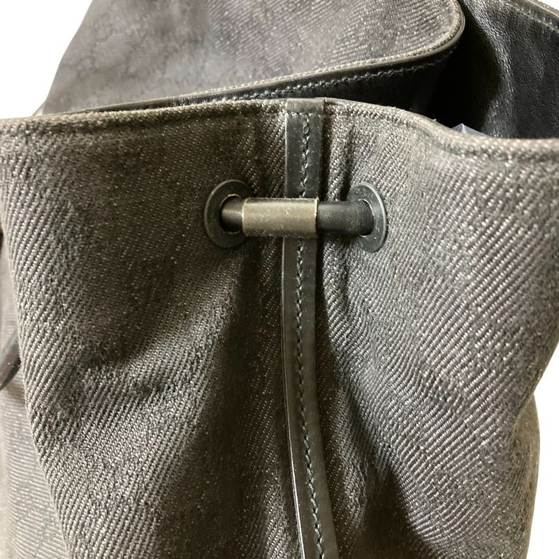 Good Gucci GG Canvas Leather Handle Tote Bag 101340 Gray Ladies Used