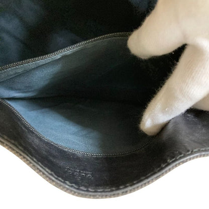 Gucci GG Denim Canvas Leather Handle Tote Bag 101341 Gray Ladies Used