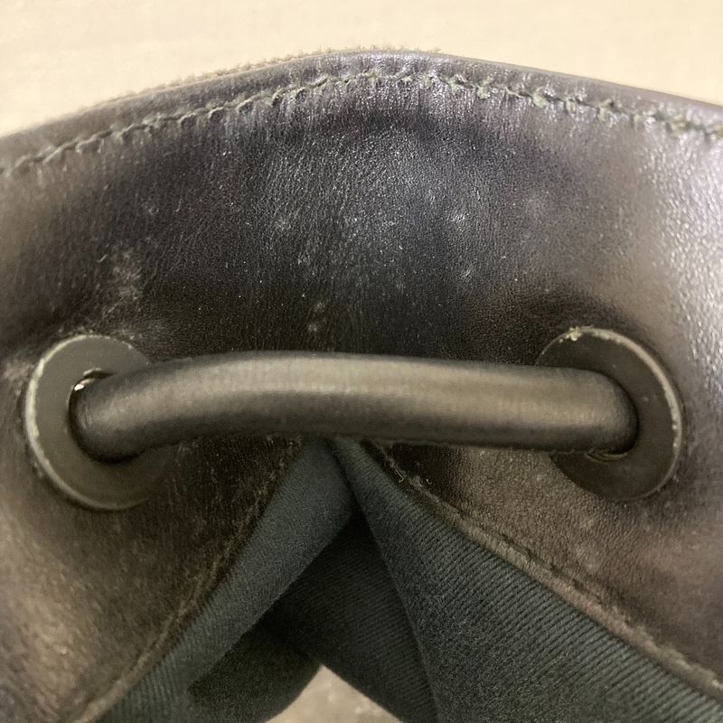 Gucci GG Denim Canvas Leather Handle Tote Bag 101341 Gray Ladies Used