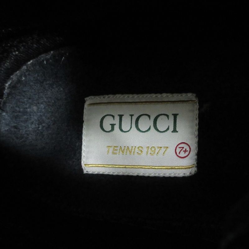 Gucci 20 Pre-Fall Tennis 1977 GG Canvas High Cut Sneakers 7 Approx 26.5cm