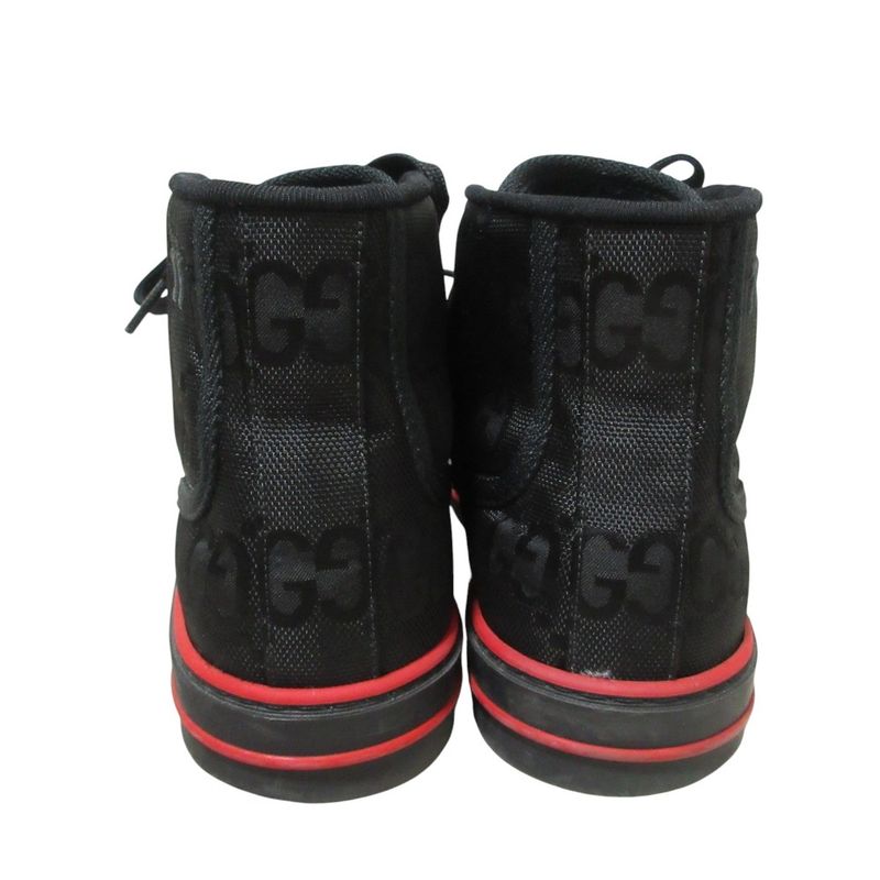 Gucci 20 Pre-Fall Tennis 1977 GG Canvas High Cut Sneakers 7 Approx 26.5cm