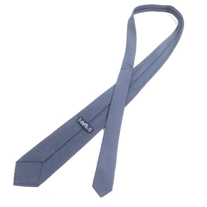 Hermes 038188t Cravate Faconnee Fasone H Silk Tie 100% Marine/bleu With Box