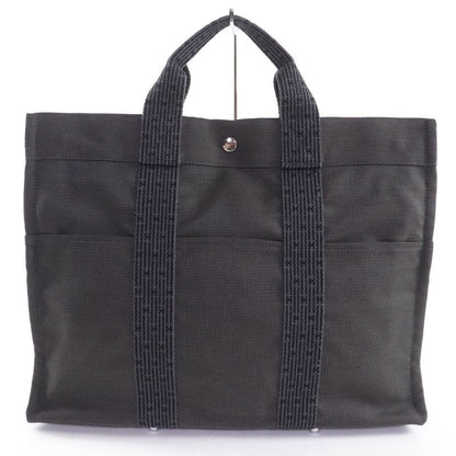 Hermes Yale Line MM Silver Hardware Serie Hardware Canvas Tote Handbag Gray