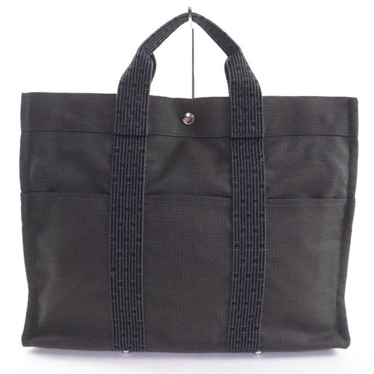 Hermes Yale Line MM Silver Hardware Serie Hardware Canvas Tote Handbag Gray