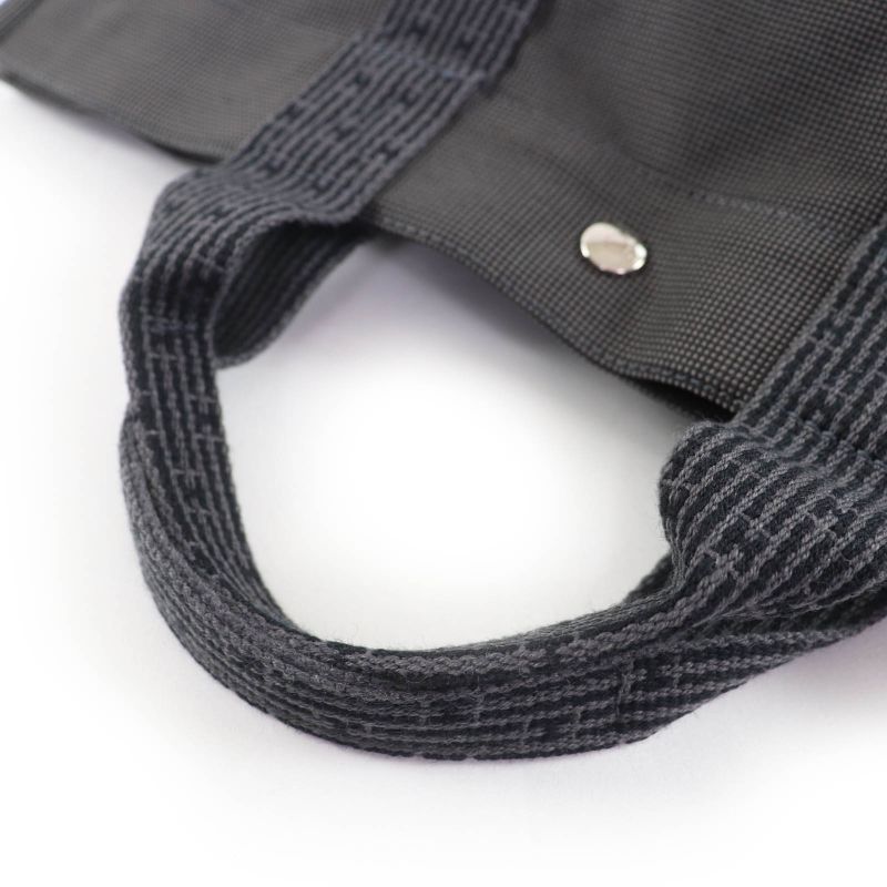 Hermes Yale Line MM Silver Hardware Serie Hardware Canvas Tote Handbag Gray