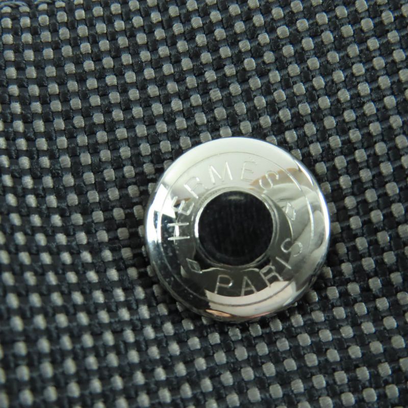 Hermes Yale Line MM Silver Hardware Serie Hardware Canvas Tote Handbag Gray