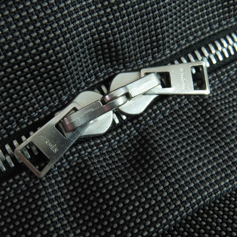 Hermes Yale Line MM Silver Hardware Serie Hardware Canvas Tote Handbag Gray