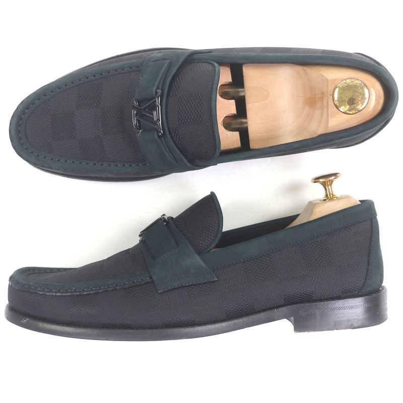 Louis Vuitton 2024 LV Major Line Partially Suede Leather Damier Graphite