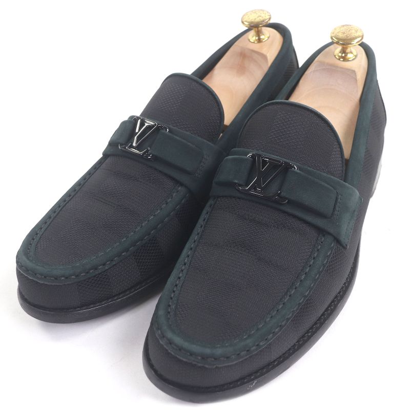 Louis Vuitton 2024 LV Major Line Partially Suede Leather Damier Graphite