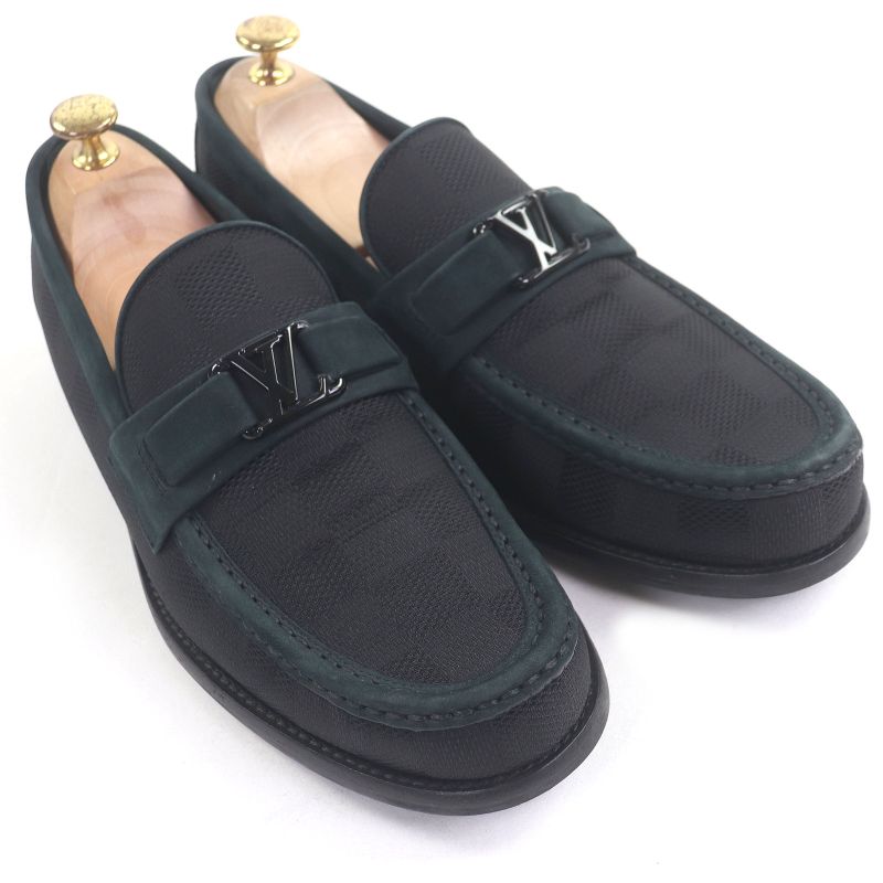 Louis Vuitton 2024 LV Major Line Partially Suede Leather Damier Graphite