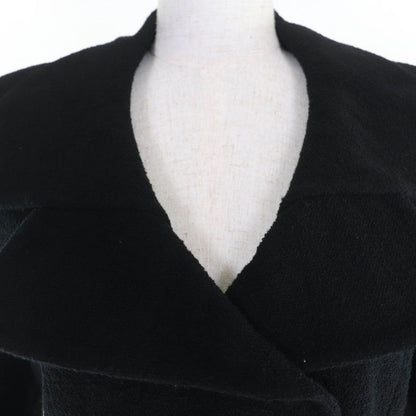 CHANEL Vintage 95A P05816v04346 Coco Mark Button Tweed Jacket Skirt Setup Black