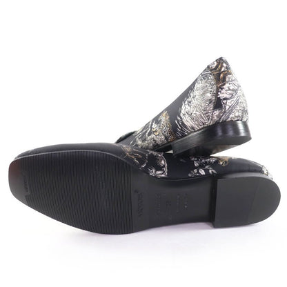 Hermes Equatorial Sketch Animal Pattern Flat Shoes Pumps Multicolor 38 With Box