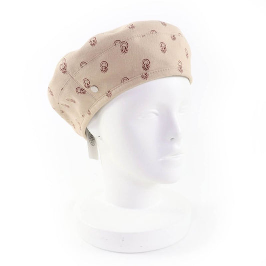 Hermes Saint Honore Cotton Cliquetis Serie Hardware Hat Beret Beige 59 Made In