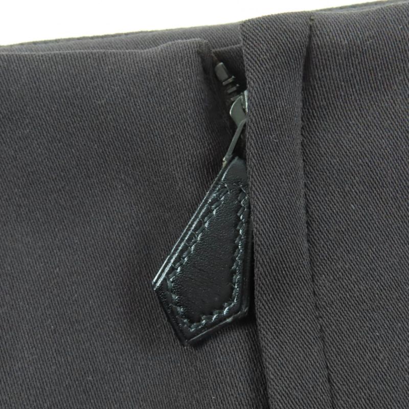 Hermes Vintage 100% Wool Margiela Period Tight Skirt Dark Brown 38 Made In