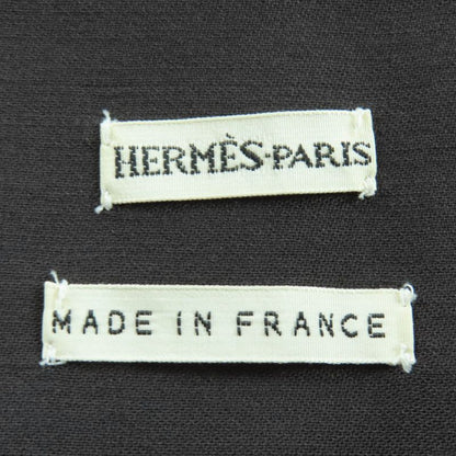 Hermes Vintage 100% Wool Margiela Period Tight Skirt Dark Brown 38 Made In