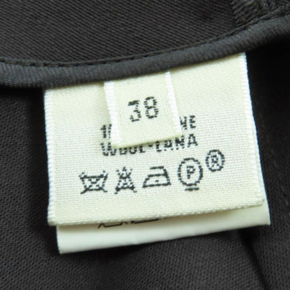 Hermes Vintage 100% Wool Margiela Period Tight Skirt Dark Brown 38 Made In