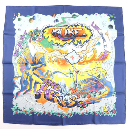 Hermes Carre Geant Carre 90 Silk 100% THE Alfee AUBE Libre Comme L'ange Dawn