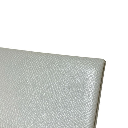 Hermes Card Case Calvi Light Gray