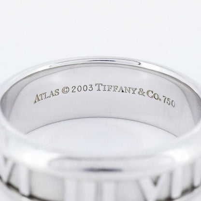 Tiffany & Co Ring Atlas 18K White Gold White Togo Old #175 Men's