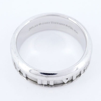 Tiffany & Co Ring Atlas 18K White Gold White Togo Old #175 Men's