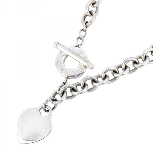 Tiffany & Co Necklace Return To Heart/toggle 925 Silver Ladies