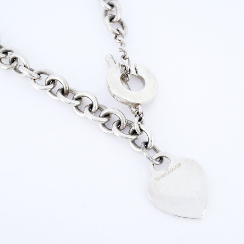 Tiffany & Co Necklace Return To Heart/toggle 925 Silver Ladies