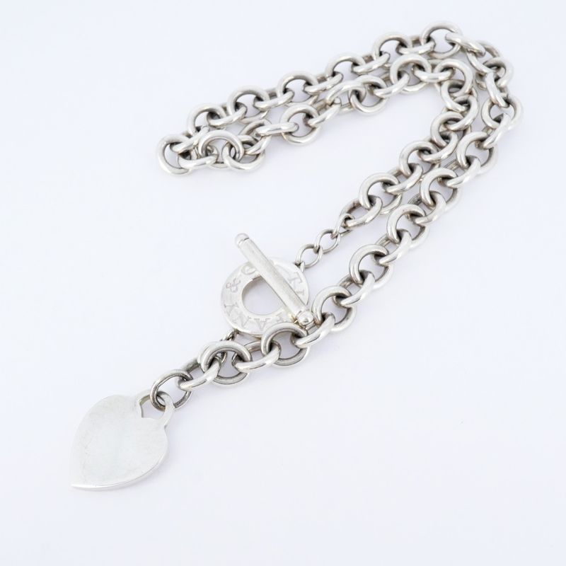 Tiffany & Co Necklace Return To Heart/toggle 925 Silver Ladies