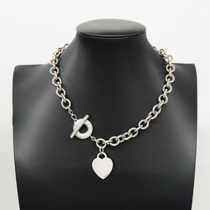 Tiffany & Co Necklace Return To Heart/toggle 925 Silver Ladies